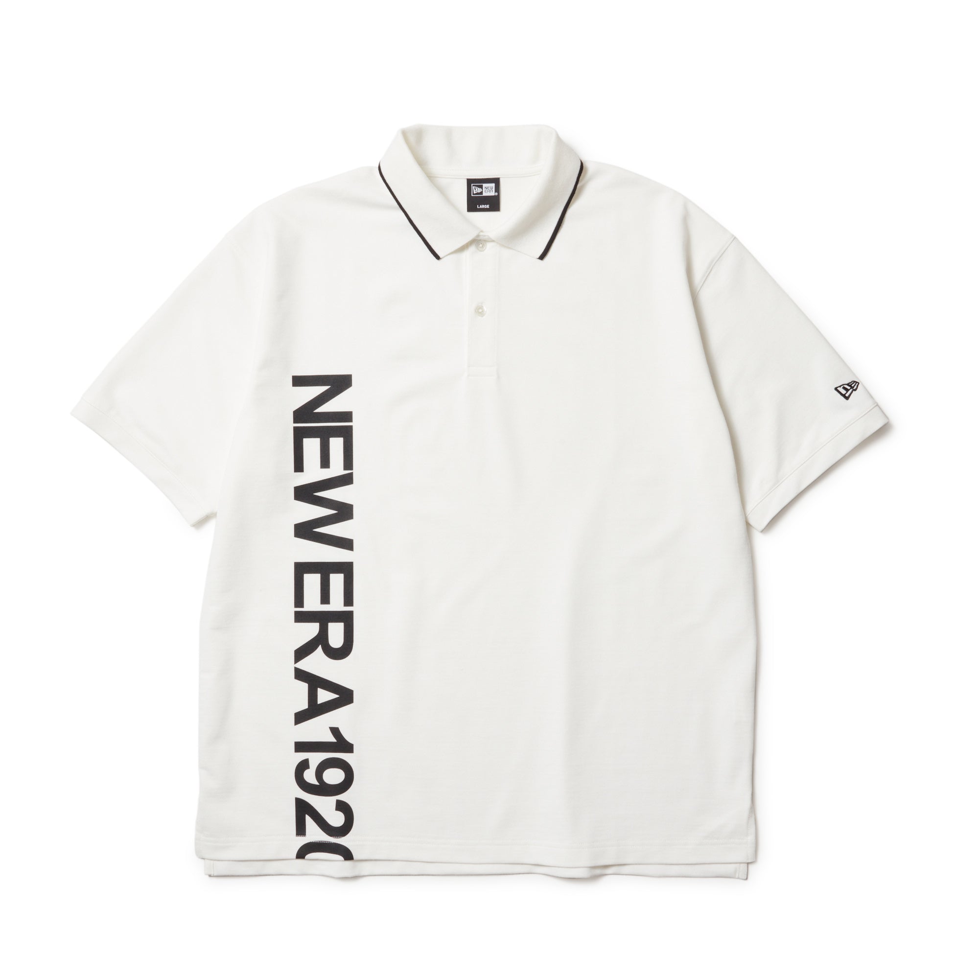 半袖 オーバーサイズド ポロシャツ Vertical Logo オフホワイト