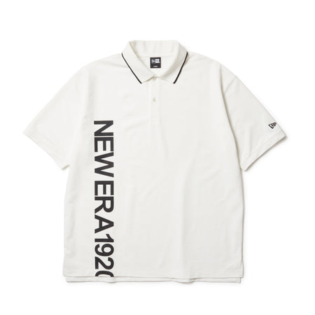 半袖 オーバーサイズド ポロシャツ Vertical Logo オフホワイト