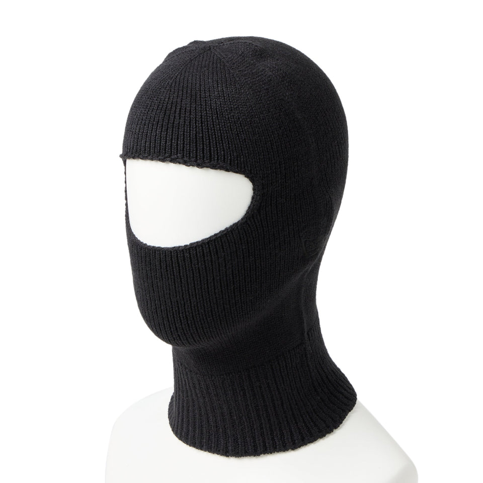 バラクラバ Whole Garment Knit ベーシック ブラック