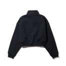 Women's ハーフジップ クロップド スウェット ブラック - 14324610 - S | NEW ERA ニューエラ公式オンラインストア