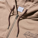 Women's クロップド スウェット フルジップフーディー ミルクティー - 14324611 - S | NEW ERA ニューエラ公式オンラインストア