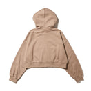 Women's クロップド スウェット フルジップフーディー ミルクティー - 14324611 - S | NEW ERA ニューエラ公式オンラインストア