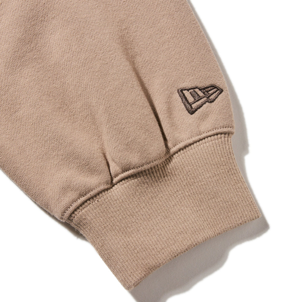Women's クロップド スウェット フルジップフーディー ミルクティー - 14324611 - S | NEW ERA ニューエラ公式オンラインストア