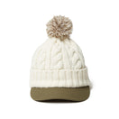 【ゴルフ】Women's ポンポン バイザーニット オフホワイト オリーブバイザー - 14326185 - OSFM | NEW ERA ニューエラ公式オンラインストア