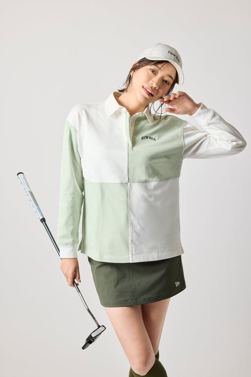 Women's 長袖 ラグビーシャツ ヘビーウェイト ブロック オフ Women's 長袖 ラグビーシャツ ヘビーウェイト ブロック オフ