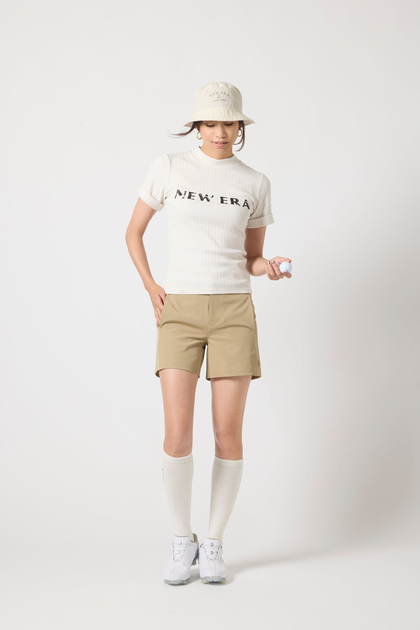 Women's ショートパンツ カーキ | ゴルフ 2