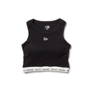 Women's クロップド リブ タンクトップ アメリカンスリーブ ブラック - 14391911 - S | NEW ERA ニューエラ公式オンラインストア