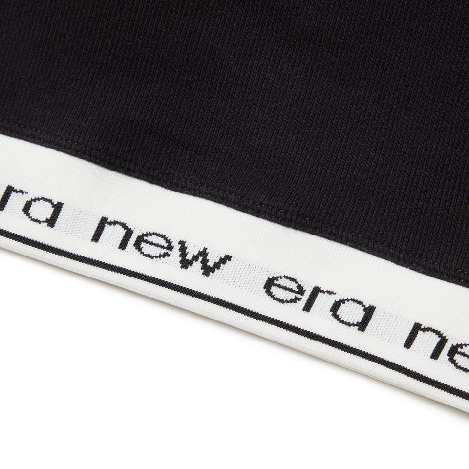 Women's クロップド リブ タンクトップ アメリカンスリーブ ブラック - 14391911 - S | NEW ERA ニューエラ公式オンラインストア