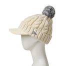 Women's バイザーニット ポンポン オフホワイト | ゴルフ - 14668992 - OSFM | NEW ERA ニューエラ公式オンラインストア