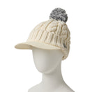 Women's バイザーニット ポンポン オフホワイト | ゴルフ - 14668992 - OSFM | NEW ERA ニューエラ公式オンラインストア