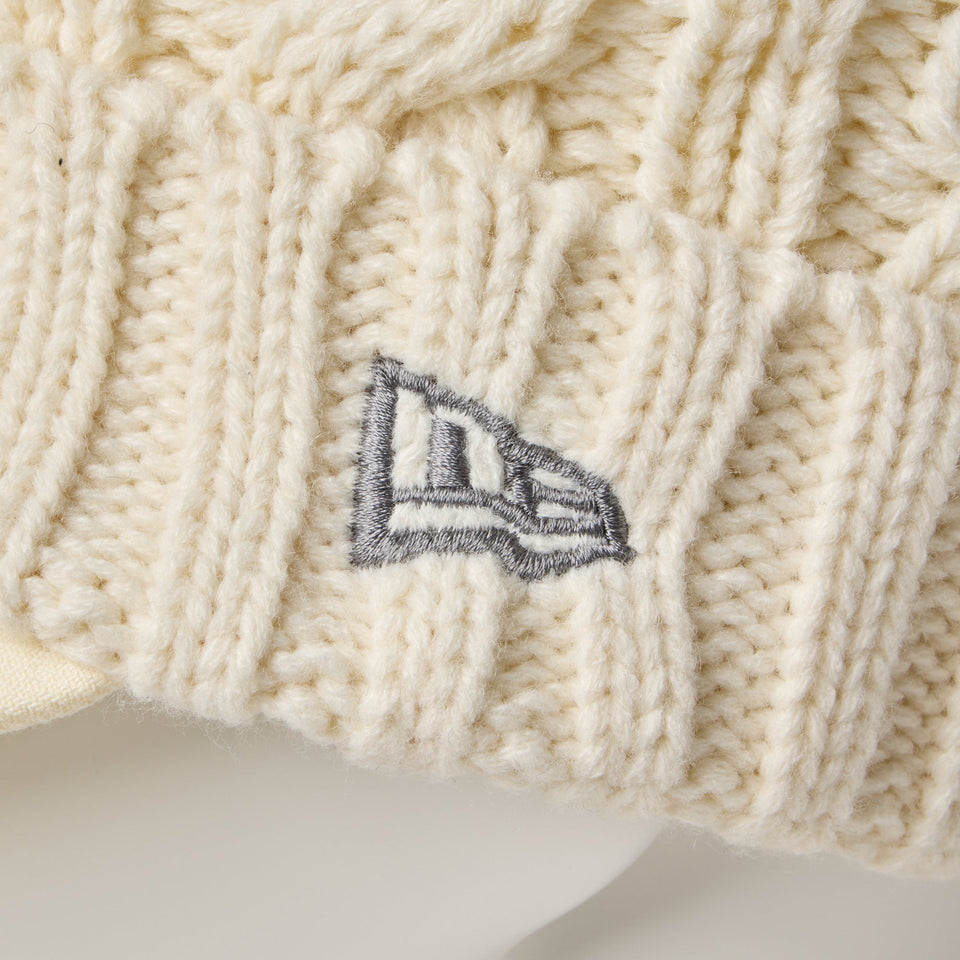 Women's バイザーニット ポンポン オフホワイト | ゴルフ - 14668992 - OSFM | NEW ERA ニューエラ公式オンラインストア