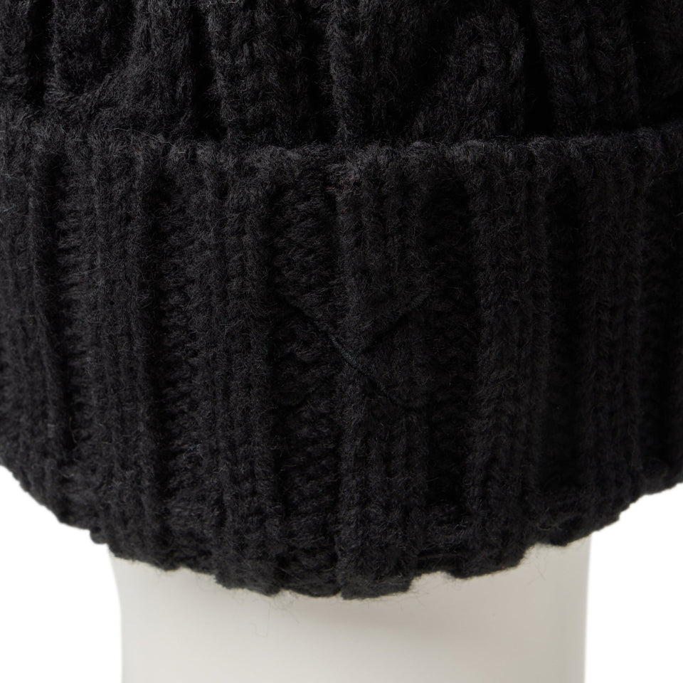 Women's バイザーニット ポンポン ブラック | ゴルフ - 14668993 - OSFM | NEW ERA ニューエラ公式オンラインストア