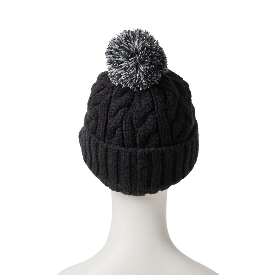 Women's バイザーニット ポンポン ブラック | ゴルフ - 14668993 - OSFM | NEW ERA ニューエラ公式オンラインストア