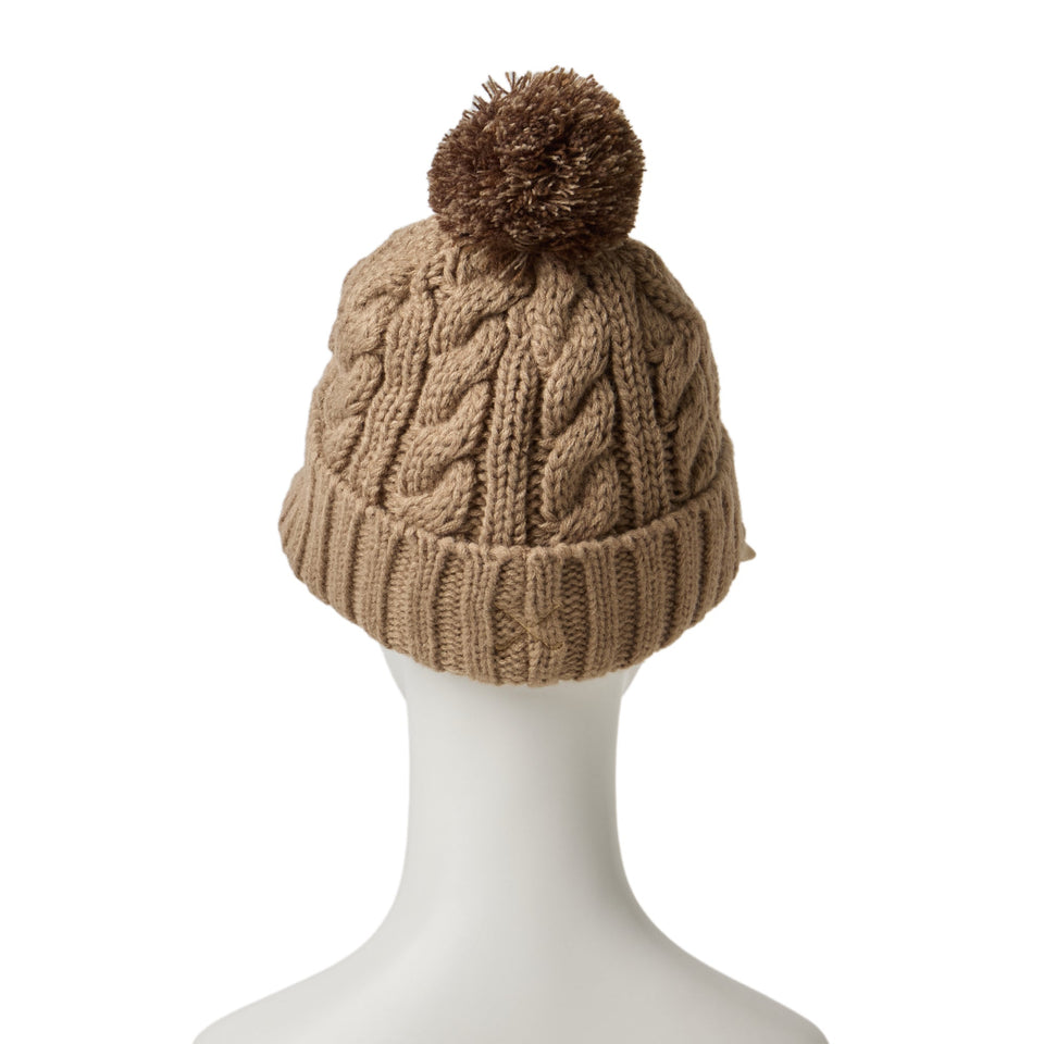 Women's バイザーニット ポンポン ベージュ | ゴルフ - 14668994 - OSFM | NEW ERA ニューエラ公式オンラインストア