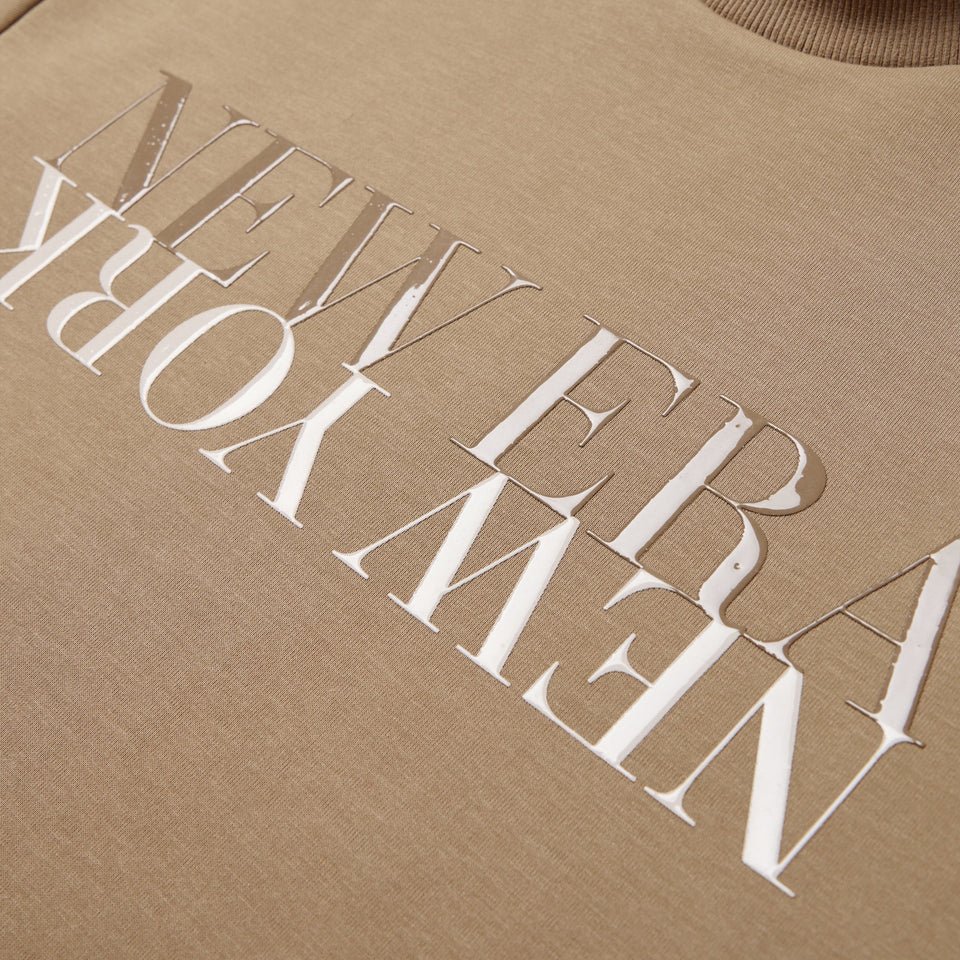 Women's テックスウェット モックネック クルーネック ベージュ