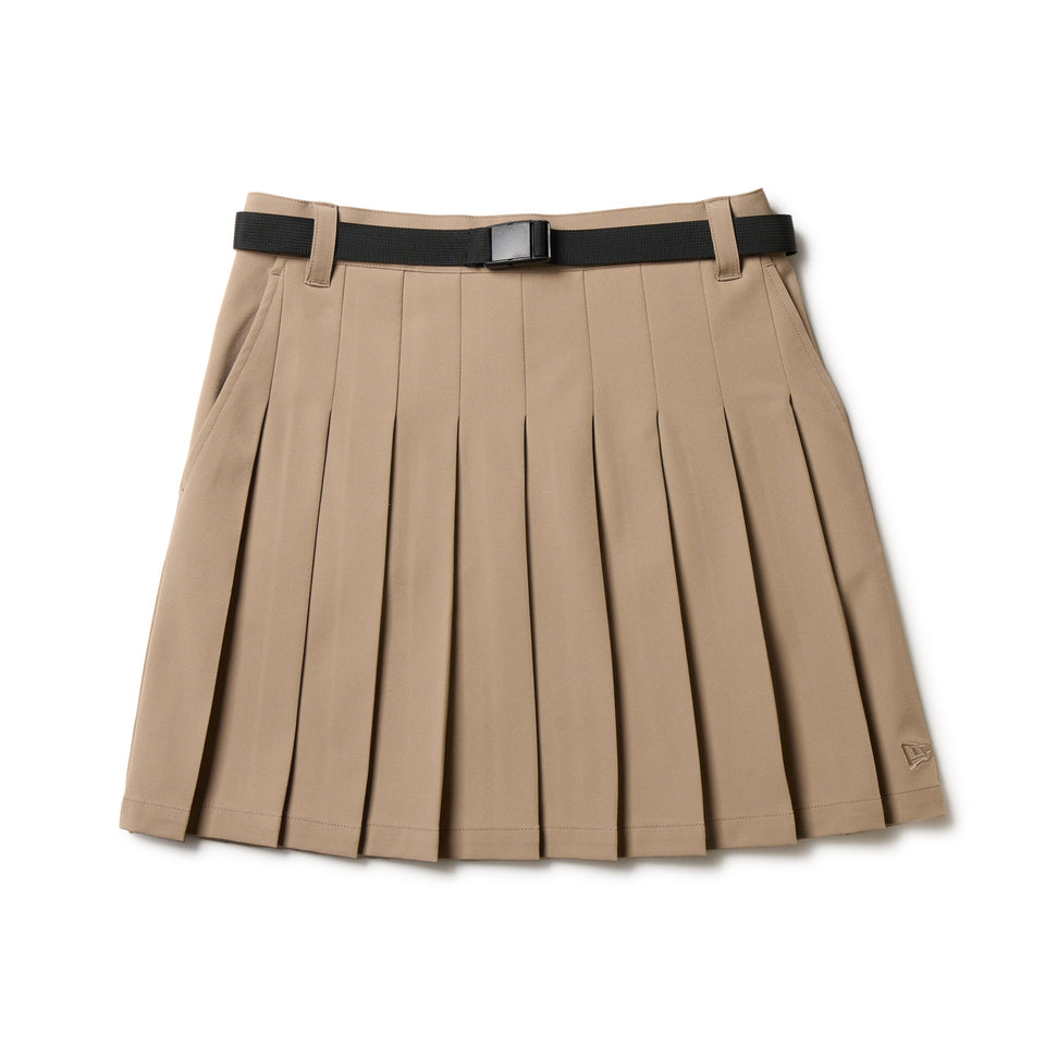8 YARDS ベージュ プリーツスカート Women's プリーツスカート ウェルビングベルト ベージュ