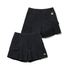 Women's プリーツ ショートパンツ ブラック | ゴルフ - 14669797 - S | NEW ERA ニューエラ公式オンラインストア
