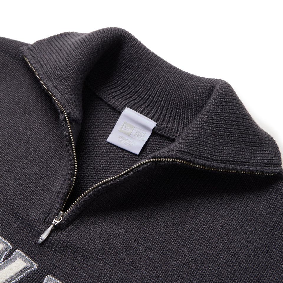 Women's ニット ハーフジップ プルオーバー チャコールグレー | ゴルフ