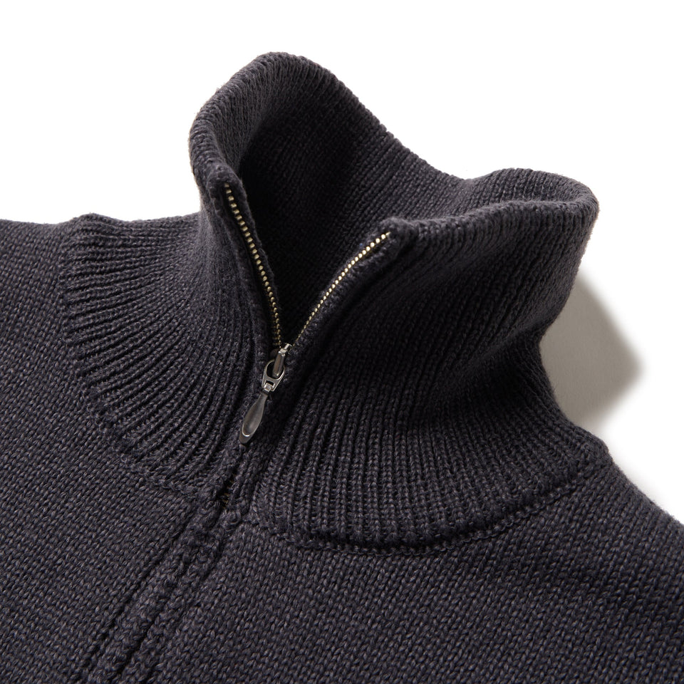 Women's ニット ハーフジップ プルオーバー チャコールグレー | ゴルフ