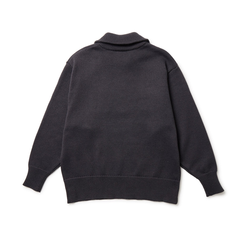 Women's ニット ハーフジップ プルオーバー チャコールグレー | ゴルフ