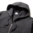 Women's 裏毛 スウェット フルジップフーディー ガーメントダイ チャコールグレー - 14674664 - S | NEW ERA ニューエラ公式オンラインストア