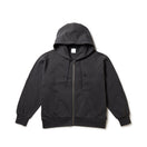 Women's 裏毛 スウェット フルジップフーディー ガーメントダイ チャコールグレー - 14674664 - S | NEW ERA ニューエラ公式オンラインストア