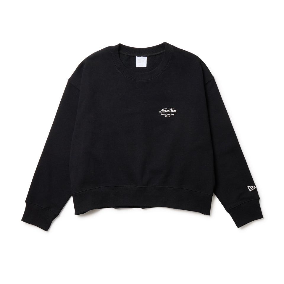 Women's スウェット ベーシック クルーネック ブラック - 14674710 - S | NEW ERA ニューエラ公式オンラインストア