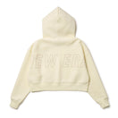 Women's テックスウェット ショート プルオーバーフーディー オフホワイト | パフォーマンスアパレル - 14674717 - S | NEW ERA ニューエラ公式オンラインストア