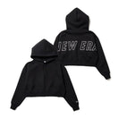 Women's テックスウェット ショート プルオーバーフーディー ブラック | パフォーマンスアパレル - 14674718 - S | NEW ERA ニューエラ公式オンラインストア
