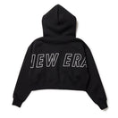 Women's テックスウェット ショート プルオーバーフーディー ブラック | パフォーマンスアパレル - 14674718 - S | NEW ERA ニューエラ公式オンラインストア