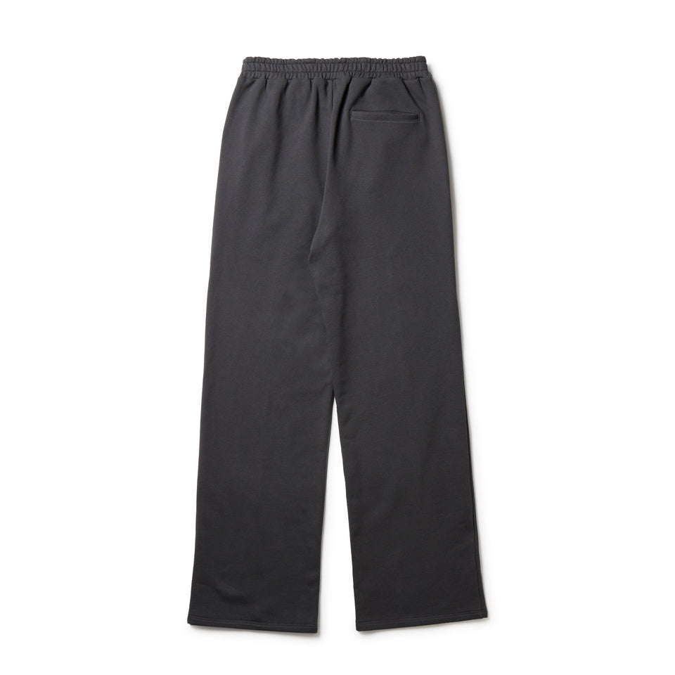 Women's 裏毛 スウェット ストレートパンツ チャコールグレー