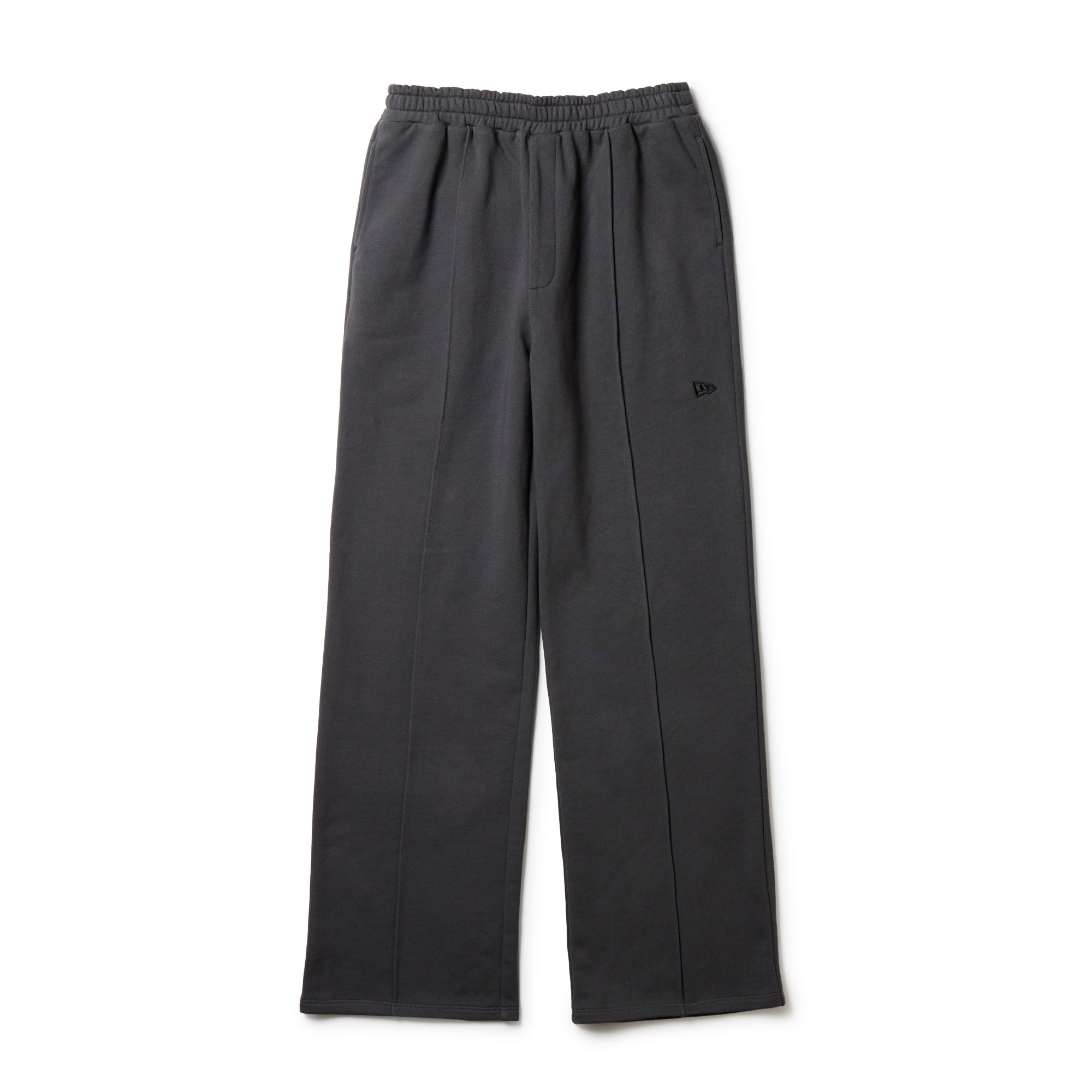 Women's 裏毛 スウェット ストレートパンツ チャコールグレー