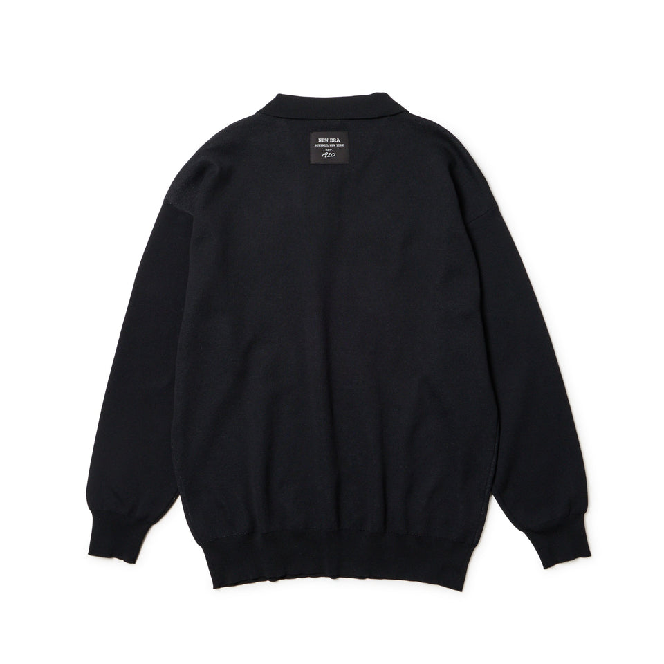 ニューエラ ゴルフ ニット ポロ 長袖 黒 トップス ウェア Women's 長袖 ニット ポロシャツ 1920 ブラック | ゴルフ | ニューエラ