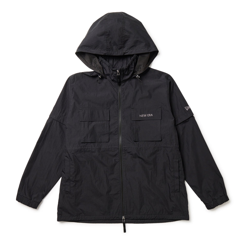 Women's ウィンドジャケット 2 - Way スリーブ ブラック | ゴルフ - 14669782 - S | NEW ERA ニューエラ公式オンラインストア