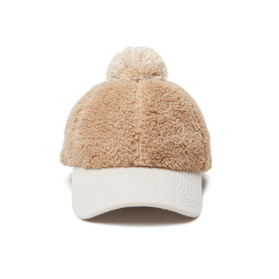 【ゴルフ】Women's 9THIRTY ポンポン ロングバイザー ミンクフリース キャメル - 14326210 - OSFM | NEW ERA ニューエラ公式オンラインストア