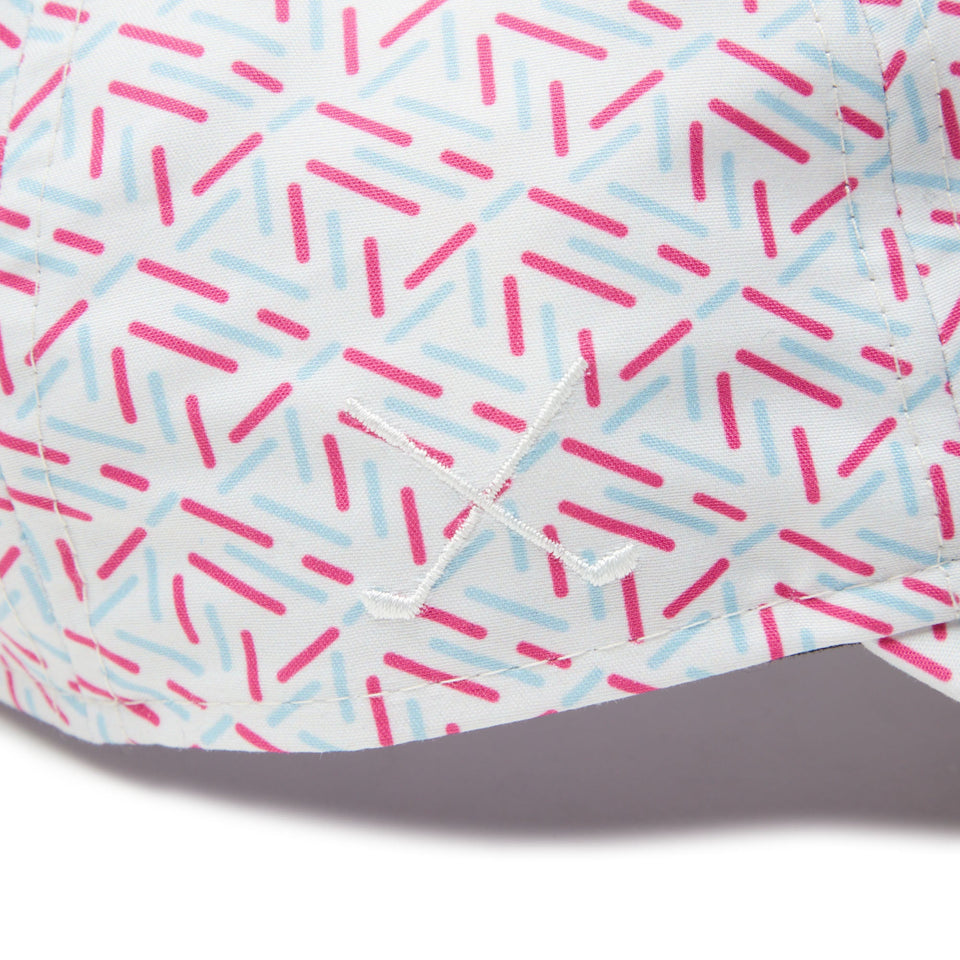 Newera■[Golf] [Woman] Geometric Pattern Long Visor ■送料込 Women's 9THIRTY ロングバイザー Geometric Pattern ストーン
