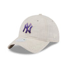 Women's 9TWENTY Floral Visor ニューヨーク・ヤンキース リネン ベージュ - 14542006 - OSFM | NEW ERA ニューエラ公式オンラインストア