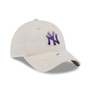 Women's 9TWENTY Floral Visor ニューヨーク・ヤンキース リネン ベージュ - 14542006 - OSFM | NEW ERA ニューエラ公式オンラインストア