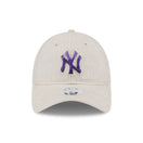 Women's 9TWENTY Floral Visor ニューヨーク・ヤンキース リネン ベージュ - 14542006 - OSFM | NEW ERA ニューエラ公式オンラインストア