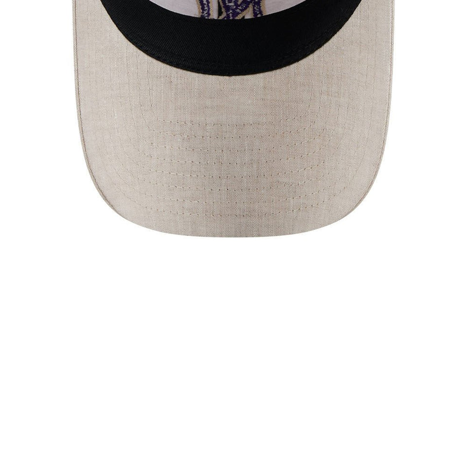 Women's 9TWENTY Floral Visor ニューヨーク・ヤンキース リネン ベージュ - 14542006 - OSFM | NEW ERA ニューエラ公式オンラインストア