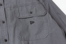 Women's 長袖 オーバーサイズド ガーメントダイ シャツ BLACK LABEL FW25 チャコール - 14746876 - S | NEW ERA ニューエラ公式オンラインストア