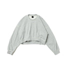 Women's クロップド スウェット クルーネック BLACK LABEL FW25 グレー - 14746879 - S | NEW ERA ニューエラ公式オンラインストア