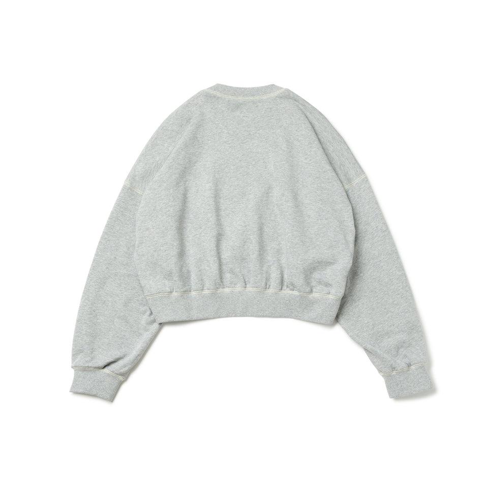 Women's クロップド スウェット クルーネック BLACK LABEL FW25 グレー - 14746879 - S | NEW ERA ニューエラ公式オンラインストア