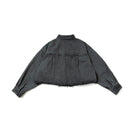 Women's 長袖 クロップド デニムシャツ BLACK LABEL FW25 ブラック - 14746882 - S | NEW ERA ニューエラ公式オンラインストア