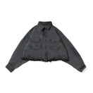 Women's 長袖 クロップド デニムシャツ BLACK LABEL FW25 ブラック - 14746882 - S | NEW ERA ニューエラ公式オンラインストア