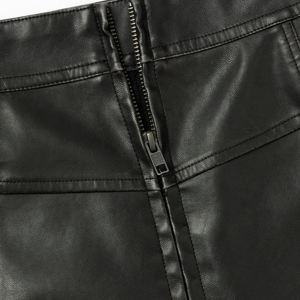 Women's シンセティックレザー ミニスカート BLACK LABEL FW25 ブラック - 14746883 - S | NEW ERA ニューエラ公式オンラインストア