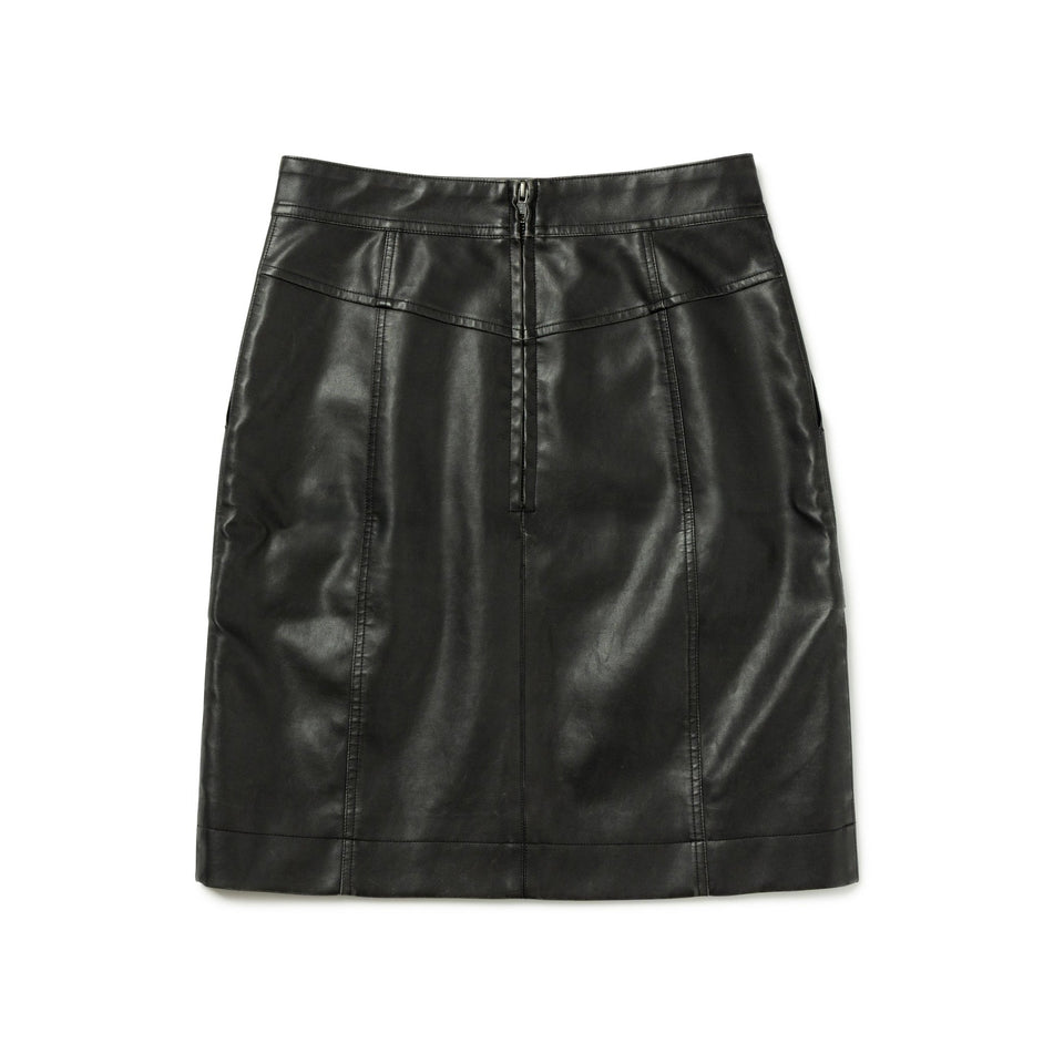 Women's シンセティックレザー ミニスカート BLACK LABEL FW25 ブラック - 14746883 - S | NEW ERA ニューエラ公式オンラインストア