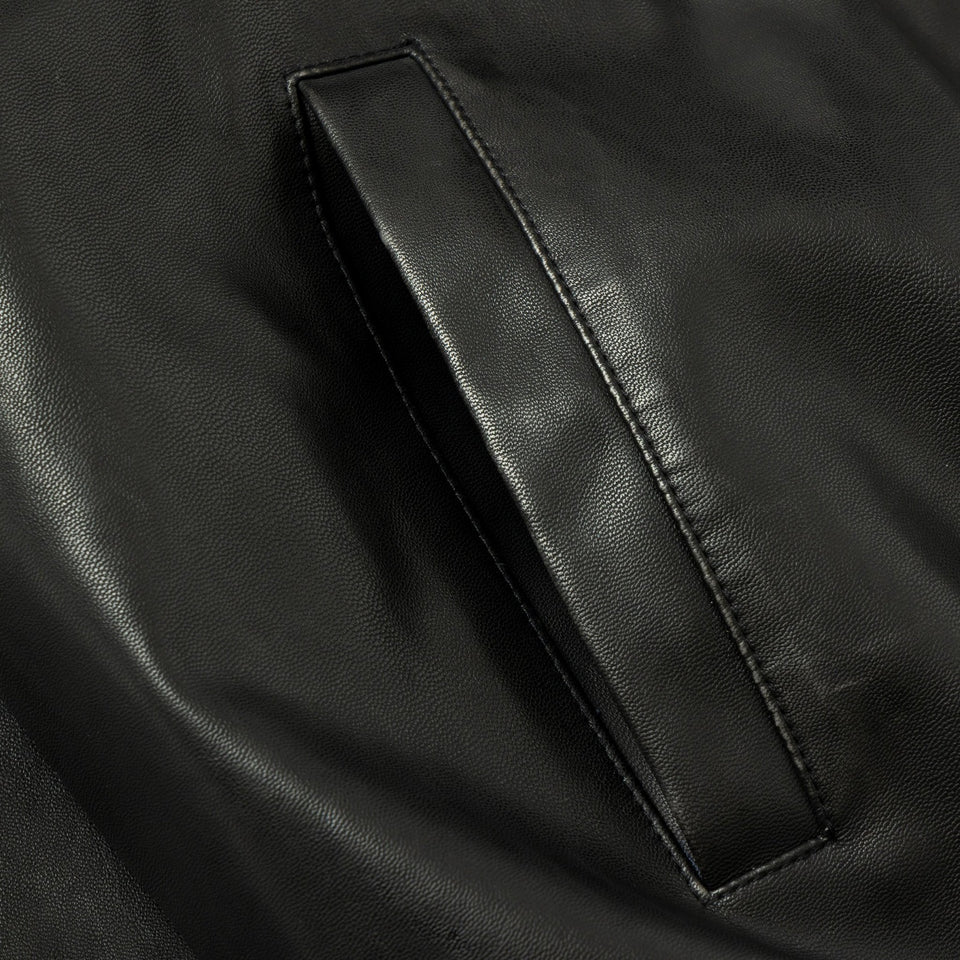 Women's シンセティックレザー ジャケット BLACK LABEL FW25 ブラック - 14746884 - S | NEW ERA ニューエラ公式オンラインストア