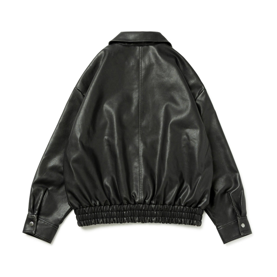 Women's シンセティックレザー ジャケット BLACK LABEL FW25