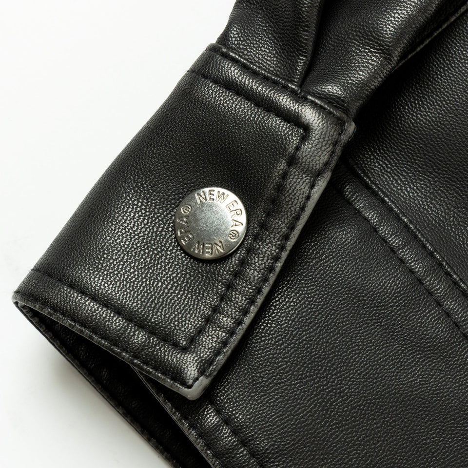 Women's シンセティックレザー ジャケット BLACK LABEL FW25 ブラック - 14746884 - S | NEW ERA ニューエラ公式オンラインストア